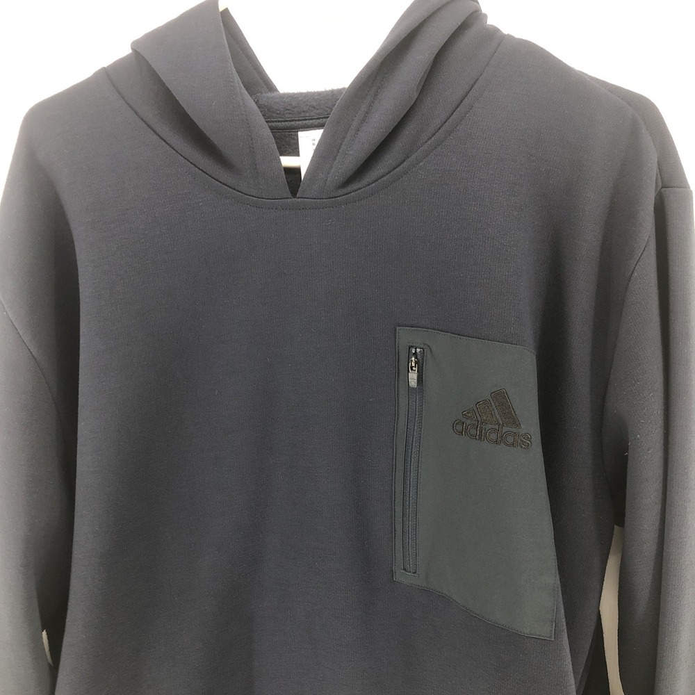 Adidas Men's Regular Fit Kangaroo Pockets Hoodie Extra Large XL Blue